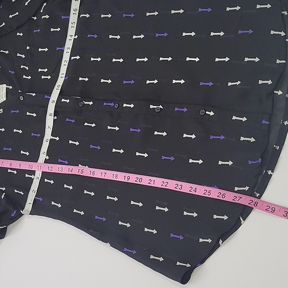 Bongo Blouse Arrow Pattern  NWT SZ XL - Picture 6 of 9